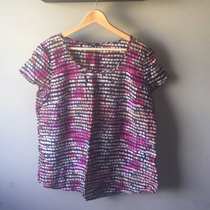 NWOT GAP Linen Multi-colored Shirt